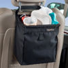 Picture of High Road TrashStash Hanging Car Garbage Bag with Push-Close Lid and Waterproof Bin for Car, SUV and Truck Seat Backs - Holds 3 Gallons of Car Trash (Black)