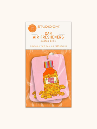 Picture of Studio Oh! Car Air Fresheners - Pack of 2 Scented Hanging Car Odor Eliminator - Unique Design with Decorative Bead - Good Times