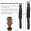Picture of SAPHUE 2PCS Guitar String Mute Damper,Guitar String Cover Tape, Adjustable Bass Mute, Fingerboard Mute Tape, Musical Instrument Accessories（Black）