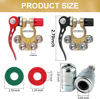 Picture of SINGARO Car Battery Terminal Connector, 4 Way Positive and Negative Pole Quick Release Terminal Clip, Applicable to SAE/JIS A Type Terminal Post, Compatible with Cars, Trucks and More（Gold-B）