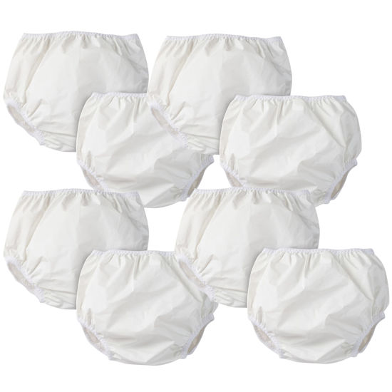 Picture of Gerber Unisex Baby Toddler 8 Pack Waterproof Diaper Cover, White, 3T
