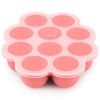 Picture of Silicone Baby Food Freezer Tray with Clip-on Lid - 2oz x 10 Pods Baby Food Silicone Freezer Molds, Breast Milk Freezer Tray, Dishwasher, Microwave, BPA-Free Baby Food Storage Tray (Blossom)