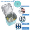 Picture of BABEYER Breast Milk Cooler Bag with Ice Pack Fits 4 Baby Bottles Up to 9 Ounce, Baby Bottle Bag for Nursing Mom Daycare-Aqua