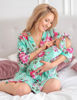 Picture of ECO BABY Mommy and Me Robe and Swaddle Set | Maternity Robe and Matching Baby Set for Girl, Boy | Hospital Labor and Delivery