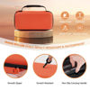 Picture of LZSIG Wireless Microphone Case Compatible with JBL 2 Mic with Adjustable DIY Foam, Partybox Mic Portable Travel Storage Bag for Receiver, Batteries and Other Accessories, Karaoke (Box ONLY) - ORANGE