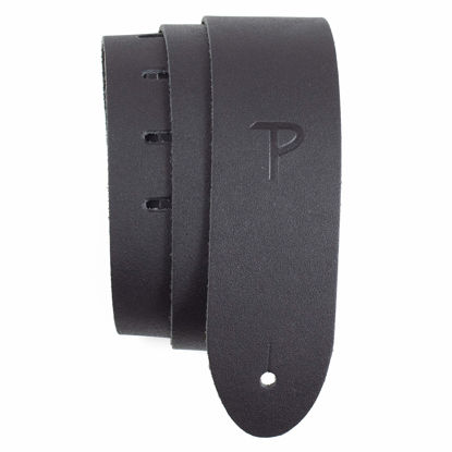 Picture of Perri's Leathers Ltd. - Buffalo Leather Guitar Strap - Adjustable Strap From 41″ to 56″ for Electric, Acoustic, Bass Guitar - for Kids & Adults - Black (B20-177)
