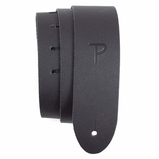 Picture of Perri's Leathers Ltd. - Buffalo Leather Guitar Strap - Adjustable Strap From 41″ to 56″ for Electric, Acoustic, Bass Guitar - for Kids & Adults - Black (B20-177)