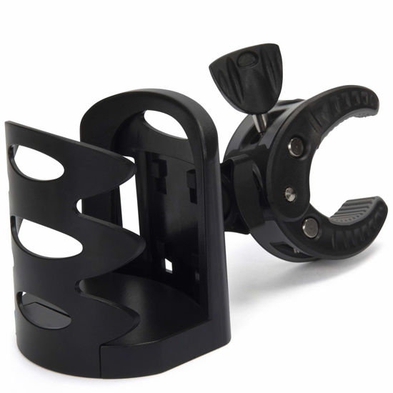 Picture of Crescendo CR-25 Drink Bottle Holder - Cup Caddy - Water, Other Beverage - Mount Clamp Accessory for Mic Stand, Handle Bar, Pole, Music or Microphone Boom Stand