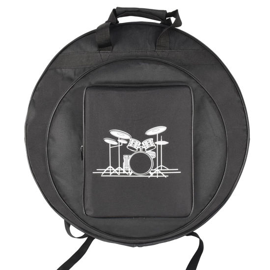 Picture of Tosnail 22" Cymbal Gig Bag with Carry Handle, Durable Shoulder Straps and Double Pockets, Great for Dust-Proof Storage