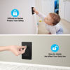 Picture of 52 Pack Black Safety Outlet Covers Baby Proofing, Electrical Socket Outlet Plugs 3-Prong Child Proof for Kids House