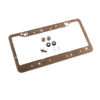 Picture of YALOK Bling Car License Plate Frame, Sparkly Rhinestone Stainless Steel License Plate Cover/Holder, Universal for Most Cars, SUVs, Vehicles with Screw Set, Auto Accessories for Women (Coffee)