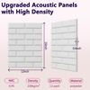 Picture of 12 pack Acoustic Panels With Self-Adhesive, 16"X 12"X 0.4"Sound Proof Foam Panels, High Density Sound Panels, Soundproof Wall Panels for Home Studio Office(Brick, White)