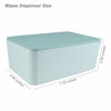 Picture of Diaper Wipes Dispenser, Tissue Storage Box Case, Wet Wipe Dispenser Holder with Lid for Home, Office, Cars (Green)