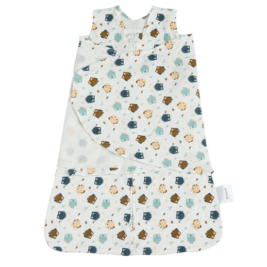 Picture of Ftikvo Swaddle-Blanket Baby Girl & Boy Swaddles Newborn Infant Transition Safe Wrap Blankets (Owl 0-3 Month)