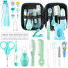 Picture of Baby Healthcare and Grooming Kit, 26 in 1 Portable Baby Safety Care Set with Hair Brush Comb Nasal Aspirator Electric Nail Trimmer Set Baby Essentials kit for Newborn Boys Girls (Green 26 in 1)