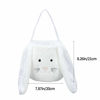 Picture of Plush Easter Bunny Basket for Kids Boys Girls Easter Buckets with Long Plush Ear Personalized Egg Hunting Easter Bags,Bunny Kids Easter Tote Bags for Easter Decorations Candy…