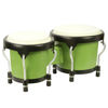 Picture of Soulmate Bongo Drum 4'' and 5'' Set for Kids Adults Beginners,Percussion Bongos Drum With Tuning Wrench. (Green)
