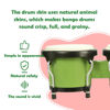 Picture of Soulmate Bongo Drum 4'' and 5'' Set for Kids Adults Beginners,Percussion Bongos Drum With Tuning Wrench. (Green)