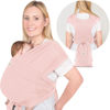 Picture of KeaBabies Baby Wraps Carrier, D-Lite Baby Wrap - Easy-Wearing, Adjustable Baby Sling Carrier, Baby Carrier Newborn to Toddler, Infant Baby Carrier Wrap Holder, Ring Sling Baby Carrier (Dusty Pink)