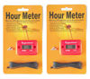 Picture of 2pcs Magicalmai Inductive Hour Meter for Gas Engine Lawn Mower Dirt Bike Motorcycle Motocross Snowmobile Karting Marine ATV Boat Outboard Motor Generator Waterproof Hour Meters - Red