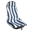 Picture of LoyaGour Car Seat Cover Protector Front Seats,for Gym Workout,Running,Swimming,Beach and Hiking,Waterproof Sweat Towel Bucket Seat Covers for Trucks SUV Jeep (Blue Stripe, 1Pcs)