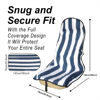 Picture of LoyaGour Car Seat Cover Protector Front Seats,for Gym Workout,Running,Swimming,Beach and Hiking,Waterproof Sweat Towel Bucket Seat Covers for Trucks SUV Jeep (Blue Stripe, 1Pcs)