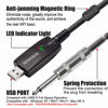 Picture of HOSONGIN USB Guitar Cable - USB Interface Male to 6.35mm 1/4" TS Mono Electric Guitar Converter Cable (10 Ft, Black)