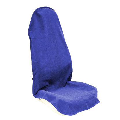 Picture of LoyaGour Car Seat Cover Protector Front Seats,for Gym Workout,Running,Swimming,Beach and Hiking,Waterproof Sweat Towel Bucket Seat Covers for Trucks SUV Jeep (Blue, 1Pcs)
