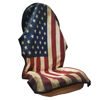 Picture of LoyaGour Car Seat Cover Protector Front Seats,for Gym Workout,Running,Swimming,Beach and Hiking,Waterproof Sweat Towel Bucket Seat Covers for Trucks SUV Jeep (American Flag, 1Pcs)
