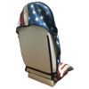 Picture of LoyaGour Car Seat Cover Protector Front Seats,for Gym Workout,Running,Swimming,Beach and Hiking,Waterproof Sweat Towel Bucket Seat Covers for Trucks SUV Jeep (American Flag, 1Pcs)