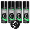 Picture of NADAMOO Aluminum Wheel Spray Paint, Semi-gloss Aerosol Car Rim Paint for Recolor and Protection of Metal Surface, Gloss Black, 4 Cans, 13 Oz Per Can