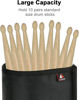 Picture of TXEsign Drumstick Holder Drum Sticks Holder Bag for Drumsticks Brushes Mallets Up to 10 Pairs, Two Straps Attach to Drum Kit & Music Stand (Black)