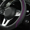 Picture of Car Steering Wheel Cover, Leather Steering Wheel Cover Purple Universal 14.5-15 Inch Microfiber Leather Anti-Slip Breathable Auto Steering Wheel Covers for Men Women (Black&Purple)