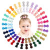 Picture of Baby Hair Clips Bows for Girls Mini Fully Lined Baby Bows Grosgrain Ribbon 1.2" Tiny Hair Bows Clips for Baby Girls Infant Fine Hair 60PCS (30Colors in Pairs)