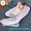 Picture of Cute Castle Pregnancy Pillows, Soft U-Shape Maternity Pillow with Removable Cover - Full Body Pillows for Adults Sleeping - Pregnancy Must Haves - Jumbo 57 Inch - Purple