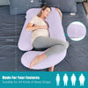 Picture of Cute Castle Pregnancy Pillows, Soft U-Shape Maternity Pillow with Removable Cover - Full Body Pillows for Adults Sleeping - Pregnancy Must Haves - Jumbo 57 Inch - Purple