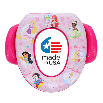 Picture of Disney Princess "Loving Life" Soft Potty Seat and Potty Training Seat - Soft Cushion, Baby Potty Training, Safe, Easy to Clean
