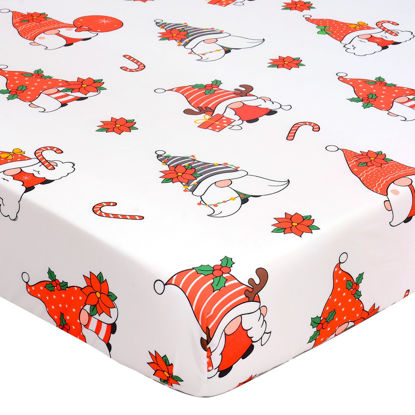 Picture of UOMNY Crib Sheet Christmas Fitted Crib Sheets Baby Sheet for Standard Crib and Toddler Mattresses Nursery Bedding Sheet Crib Mattress Sheets for Boys and Girls 1 Pack Space Toddler Sheet