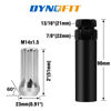 Picture of DYNOFIT 14mmx1.5 Wheel Lug Nuts, 32x Chrome M14x1.5 Lug Nut,Conical/Cone Bulge Seat, Closed End Long Extended XL Spline with 1 Socket Key Fits 8 Lug Aftermarket Wheels