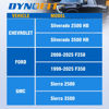 Picture of DYNOFIT 14mmx1.5 Wheel Lug Nuts, 32x Chrome M14x1.5 Lug Nut,Conical/Cone Bulge Seat, Closed End Long Extended XL Spline with 1 Socket Key Fits 8 Lug Aftermarket Wheels