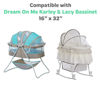 Picture of Bassinet Sheets for Dream on Me Karley and Lacy Portable Oval Bassinet - Snuggly Soft 100% Jersey Cotton Fitted Sheets - 2 Pack - Grey