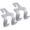 Picture of TISOHUGO Upgraded Headrest Hooks for Purses and Bags, 2 in 1 Car Back Seat Head Rest Hanger Matching Cars Interior Genuine Leather Vehicle Storage Holder Hook, 2 Pack, Gray