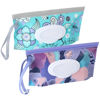 Picture of FEBSNOW 2 Pack Baby Wipe Dispenser, Reusable Portable Wipe Holder, Baby Wipes Container, Travel Baby Wipes, Refillable Wet Wipe Pouch (Floral)