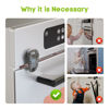Picture of SAFELON 1 Pcs Baby Safety Oven Door Lock, Double Button Oven Lock for Kitchen Safety (Clear-Black)