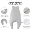 Picture of BubblePanda Rayon Made from Bamboo Toddler Sleep Sack with Feet 6-12 Months 1.0 Tog Ultra Soft Toddler Sleeping Sack Baby Sleep Bag Walker Quilted Wearable Blanket with Legs 2-Way Zipper Lightweight