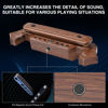 Picture of Wireless Acoustic Guitar Pickup Rechargable Magnetic And Microphone Soundhole Pickup For Acoustic Guitar Build-In Volume Control(Wood Grain)
