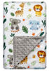 Picture of Baby Blanket for Boys Girls Double Layer Soft Plush Minky Blanket with Dotted Backing, Toddler Baby Newborn Blanket Shower Gifts (Cute Animal, 30 X 40 inches)