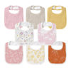 Picture of GLLQUEN BABY Muslin Drool Bibs for Boys Girls 8 Pack, Adjustable Baby Bibs for Drooling and Teething, Soft Cotton Baby Bandana Bibs for Newborn Feeding Essentials(Flower)