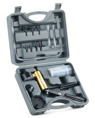 Picture of Orion Motor Tech Brake Bleeder Kit with Hand Vacuum Pump and Adapters, Brake Bleeding Kit for Brake Fluid Power Steering Fluid More, Vacuum Brake Bleeder Pump with Pressure Gauge