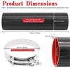 Picture of Taukealugs Straight Coupler Silicone Hose 3-Inch ID 12-Length 4-Ply 5MM thickness Air Intake/Turbo/Intercooler Piping Tube with Stainless Steel T-clamps